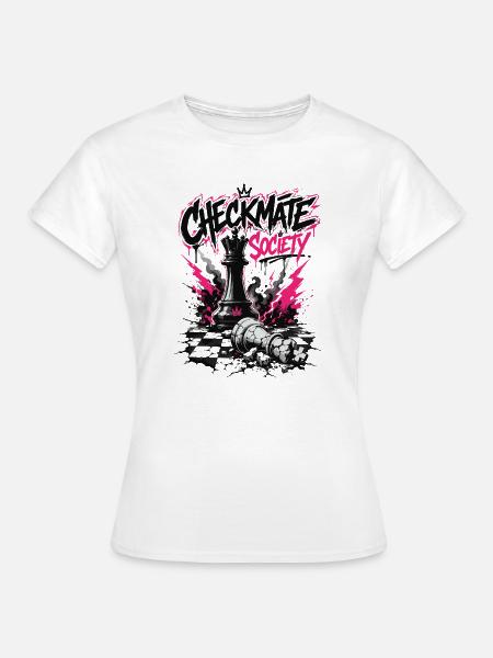 Players Schachspieler Schachspiel Schachbrett - Frauen T-Shirt - Weiß