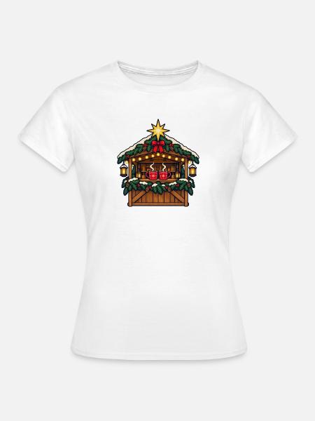 Lichtermarkt-Team – Gemeinsam wird es gemütlich - Frauen T-Shirt - Weiß