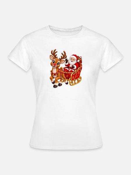 Weihnachtsmann - Frauen T-Shirt - Weiß