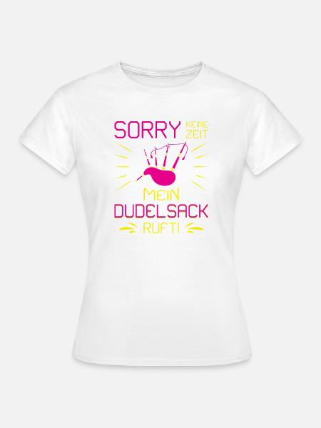Dudelsackspieler Dudelsack Männer Geschenk - Frauen T-Shirt - Weiß