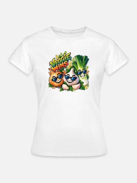 Gemüse Trio Humor - Frauen T-Shirt - Weiß