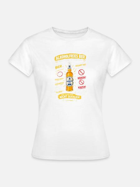 Alkoholfreies Bier 0,0% Design - Frauen T-Shirt - Weiß