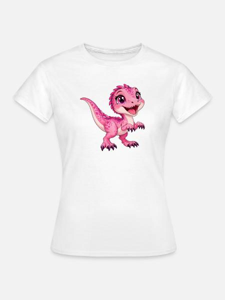 Greifvogel Rose Kawaii - Frauen T-Shirt - Weiß