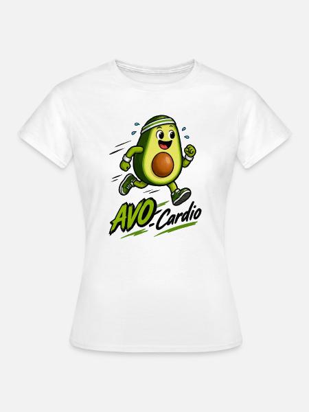 Avocado Fitnessläufer - Frauen T-Shirt - Weiß