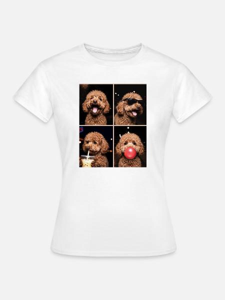 Hunde Pudel Hund - Frauen T-Shirt - Weiß