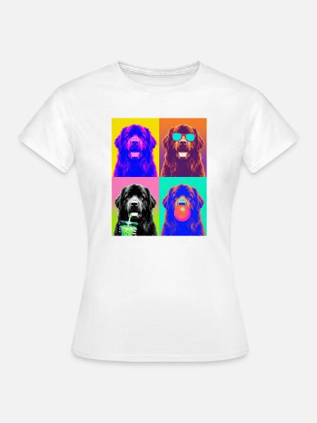 Hunde Neufundländer Hund - Frauen T-Shirt - Weiß