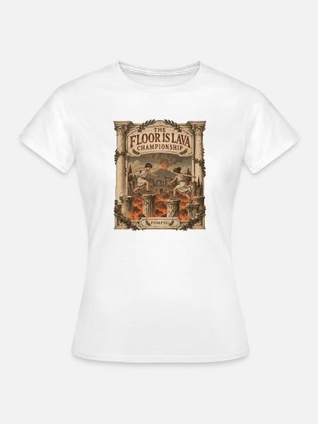 Pompeji Lava-Spiel - Frauen T-Shirt - Weiß