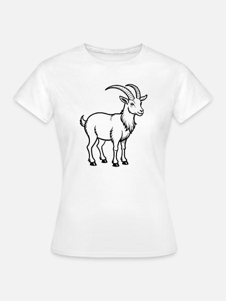 Bergziege - Frauen T-Shirt - Weiß