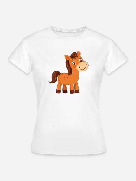 Pony - Frauen T-Shirt - Weiß