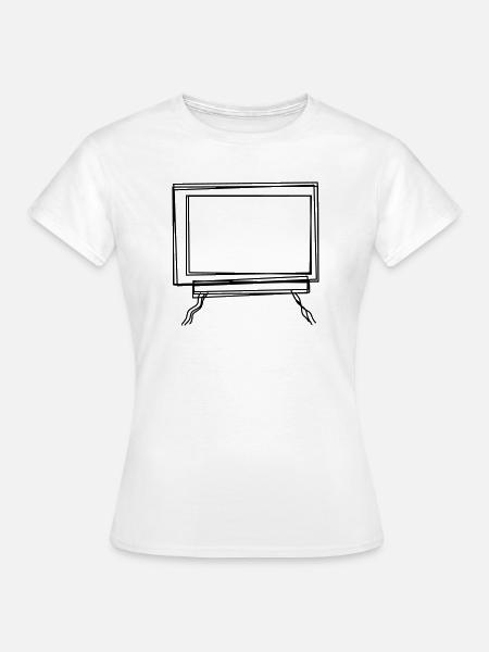 Tafel handgezeichnet - Frauen T-Shirt - Weiß