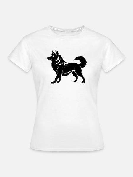 Schwedischer Vallhund-Hundegang - Frauen T-Shirt - Weiß