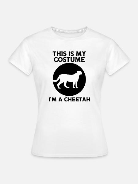 Gepard Kostüm Humor - Frauen T-Shirt - Weiß