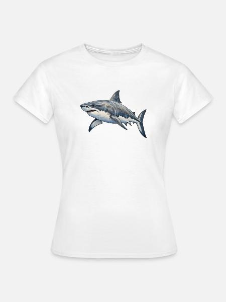 Weißer Hai - Frauen T-Shirt - Weiß