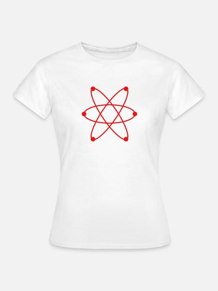 Atom - Frauen T-Shirt - Weiß