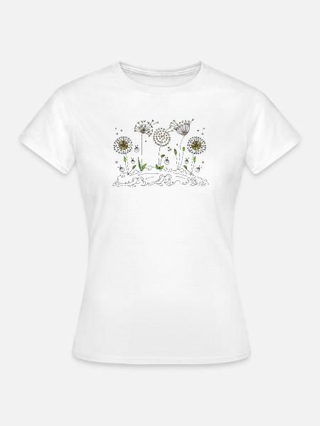 Blumen - Frauen T-Shirt - Weiß