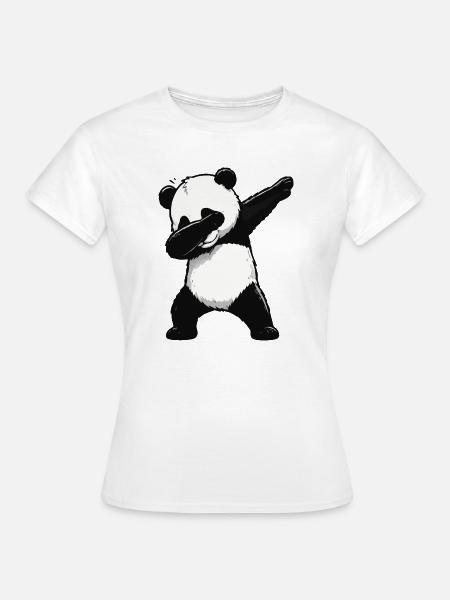 Panda Dab Pose - Frauen T-Shirt - Weiß