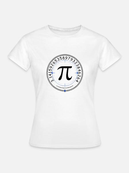Pi im Zielkreis - Frauen T-Shirt - Weiß