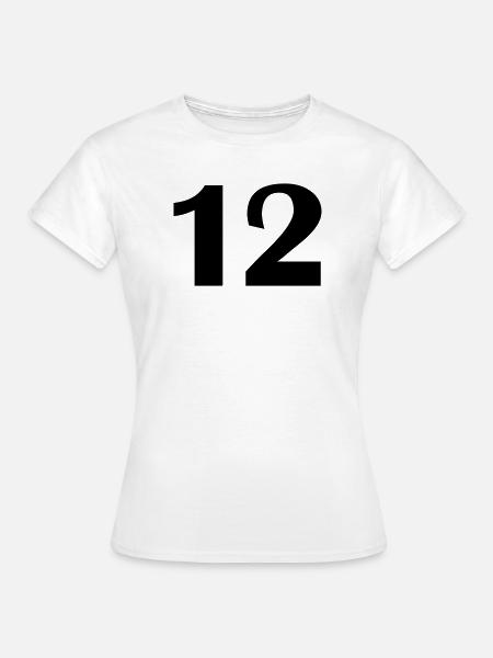 12 - Frauen T-Shirt - Weiß