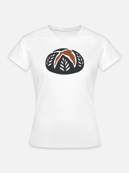Sauerteigbrot Laib Logo - Frauen T-Shirt - Weiß