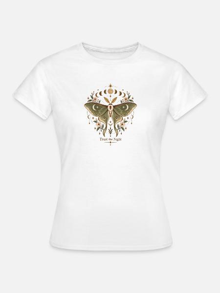 Mondfalter der Nacht - Frauen T-Shirt - Weiß