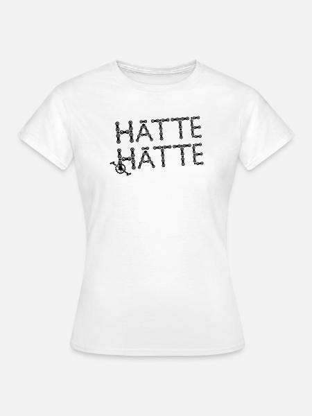 Radfahrer Fahrrad Spruch Kette Kurbel Radsport - Frauen T-Shirt - Weiß