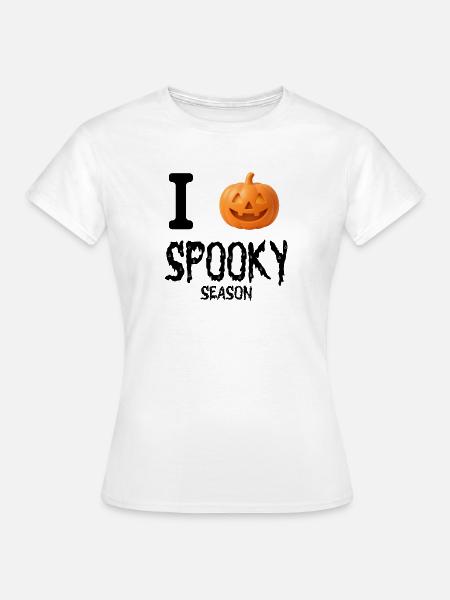 Ich liebe die Spooky Season - Frauen T-Shirt - Weiß