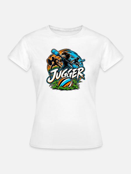 Jugger – Pompfen, Jugg & Teamaction - Frauen T-Shirt - Weiß