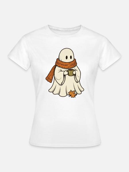 Wärmender Herbstgeist - Frauen T-Shirt - Weiß