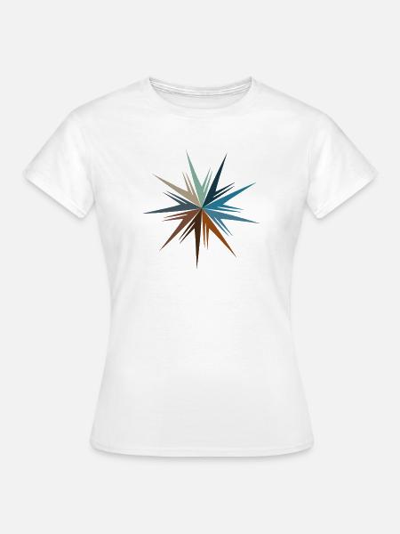 Sternenburst Farbenspiel - Frauen T-Shirt - Weiß
