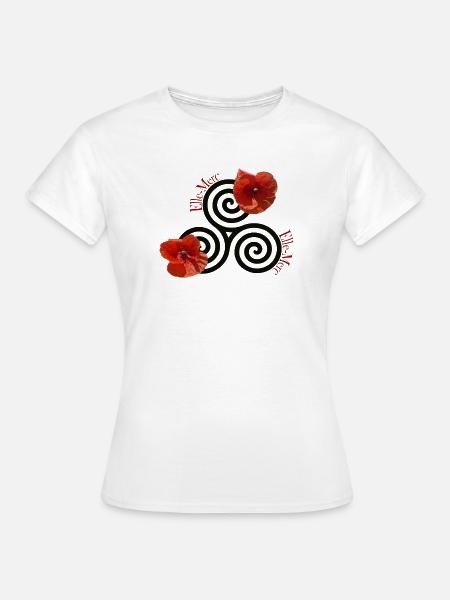 Celtic Mohn - Frauen T-Shirt - Weiß