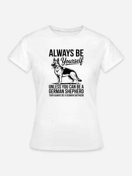 Deutscher Schäferhund Lustige Schäferhund Geschenk - Frauen T-Shirt - Weiß