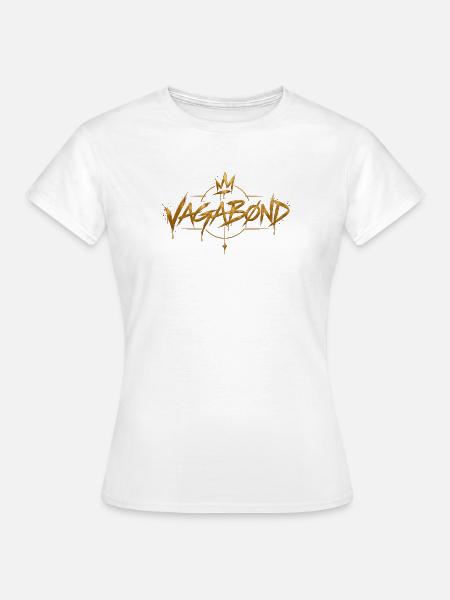 Vagabond Gold Graffiti Logo - Frauen T-Shirt - Weiß