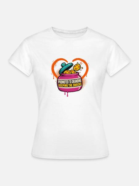 Oma-Status: Snacks bewachen - Frauen T-Shirt - Weiß