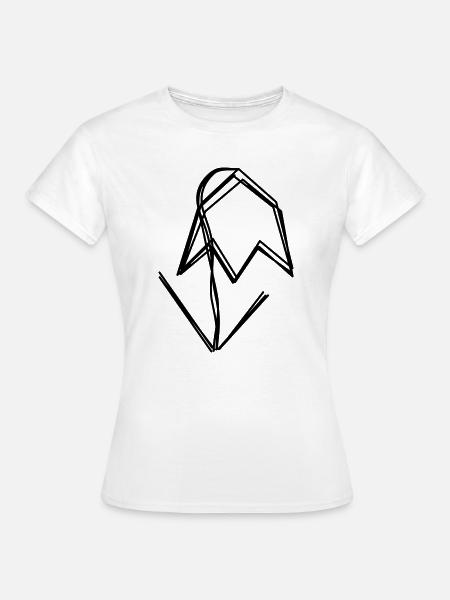 Schneeglöckchen handgezeichnet - Frauen T-Shirt - Weiß