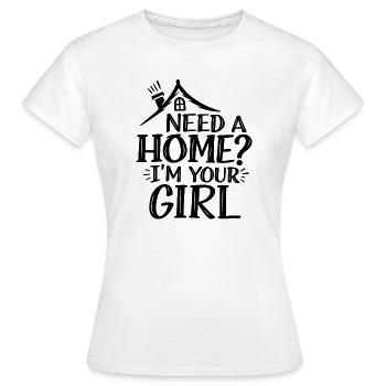 Suchen Sie eine Immobilienmaklerin, eine Maklerin, eine Maklerin - Frauen T-Shirt - Weiß - Vorne - AI Model Female 172 dark (172cm)