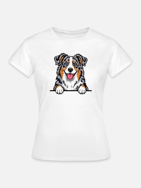 Aussie Australian Shepherd - Frauen T-Shirt - Weiß