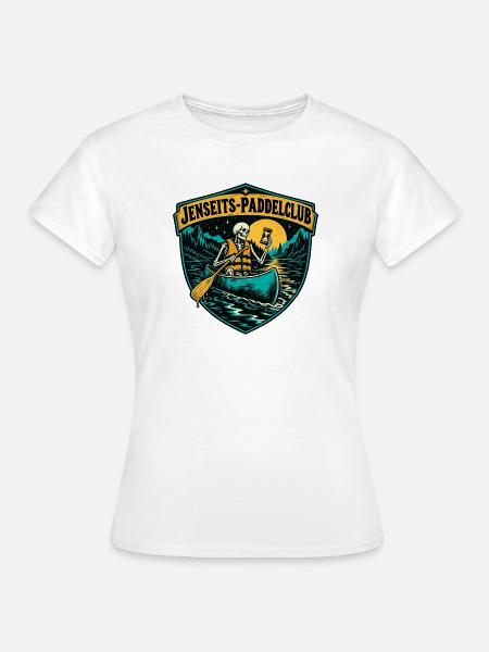 Jenseits-Paddelclub - Frauen T-Shirt - Weiß