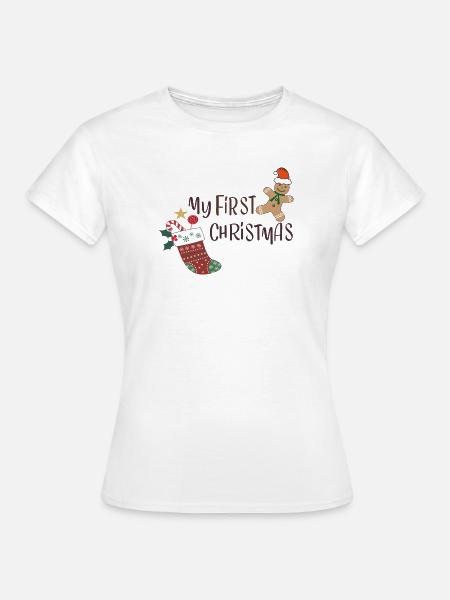 Mein Erstes Weihnachten - Frauen T-Shirt - Weiß