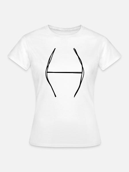 Sternzeichen Fische handgezeichnet - Frauen T-Shirt - Weiß