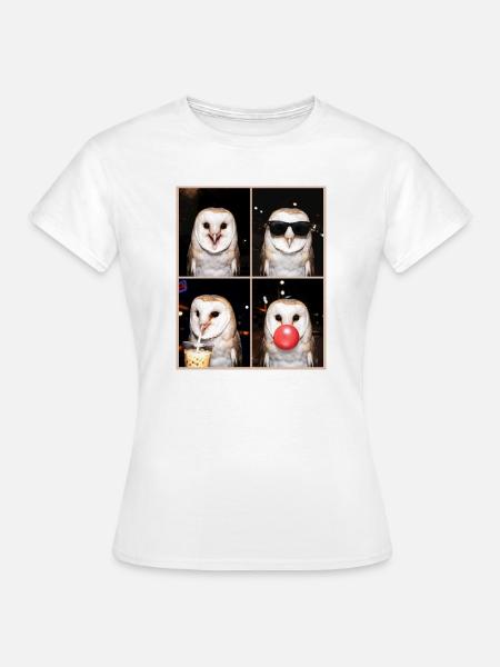 Schleiereulen Schleiereule - Frauen T-Shirt - Weiß