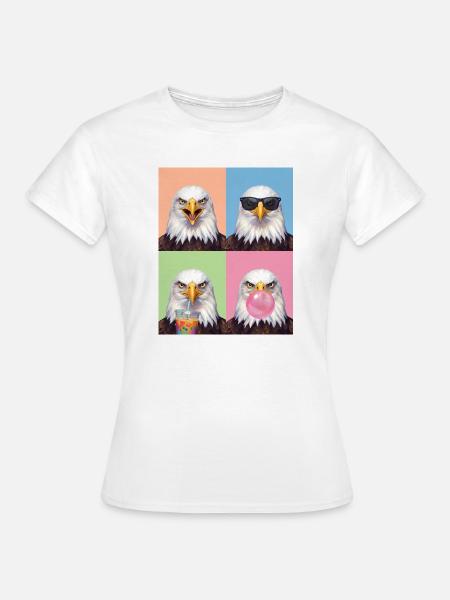 Eagle Adler - Frauen T-Shirt - Weiß