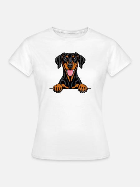 Dobermann Pinscher - Frauen T-Shirt - Weiß