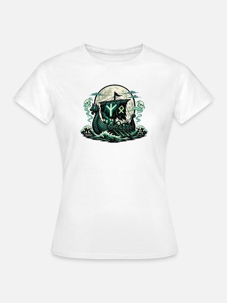 Nordisches Geisterschiff - Frauen T-Shirt - Weiß