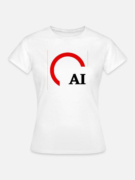 Rotes Hemisphärenbogenlogo - Frauen T-Shirt - Weiß