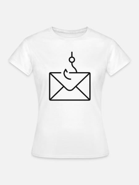 Fischerei-E-Mail-Phishing-Hotline-Symbol - Frauen T-Shirt - Weiß