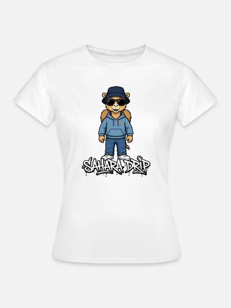 Sahara Drip Camel Streetwear - Frauen T-Shirt - Weiß