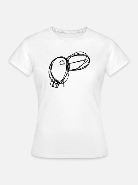 Tukan handgezeichnet - Frauen T-Shirt - Weiß