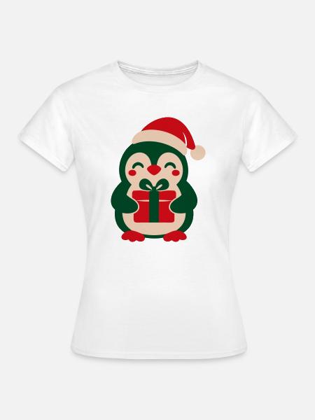 Pinguin Geschenk Clipart - Frauen T-Shirt - Weiß