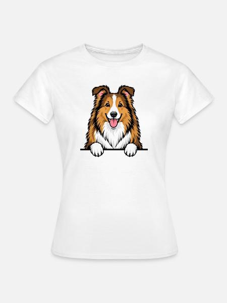 Collie - Frauen T-Shirt - Weiß