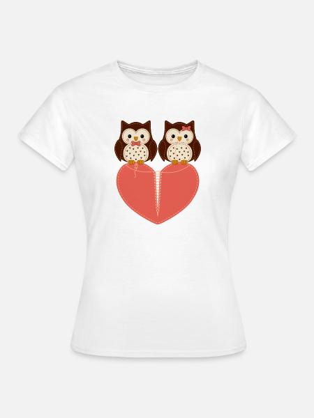 motiv_owl - Frauen T-Shirt - Weiß